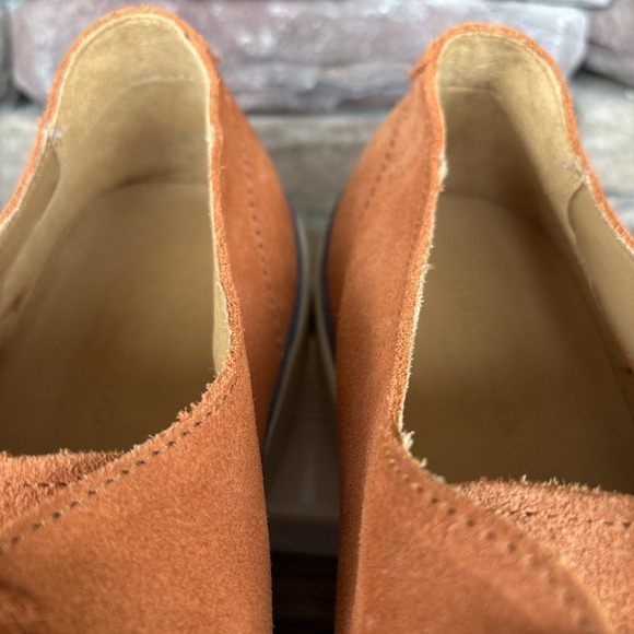 Cole Haan Grand Shoes Mens 13 M Suede Leather Burnt Orange Accent Blue C13610 - Picture 7 of 12